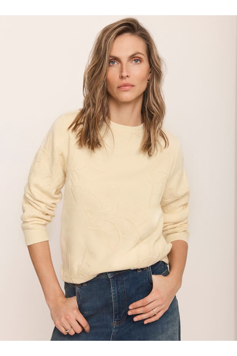 Embroidered Sweatshirt, Alternate, color, Yellow