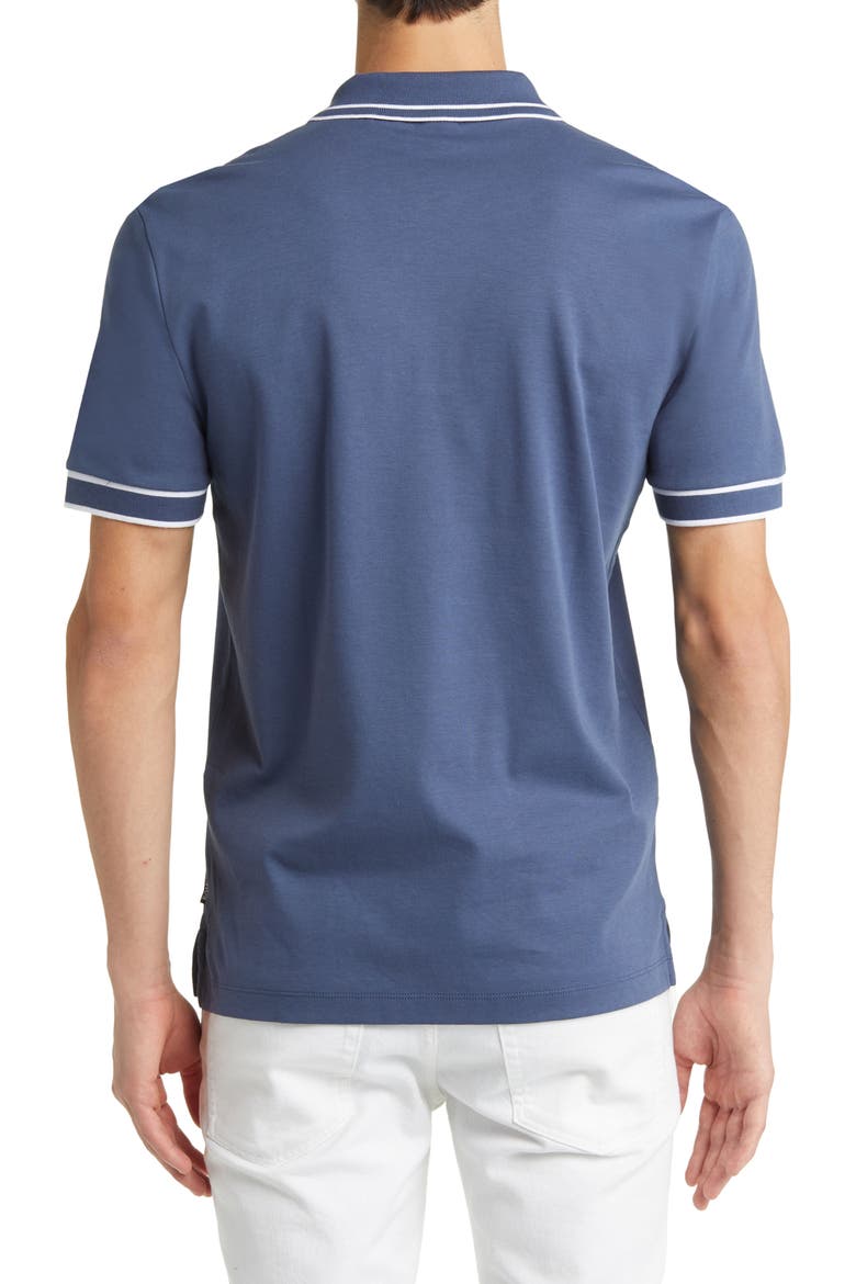 Parlay Tipped Cotton Polo, Alternate, color, OPEN BLUE