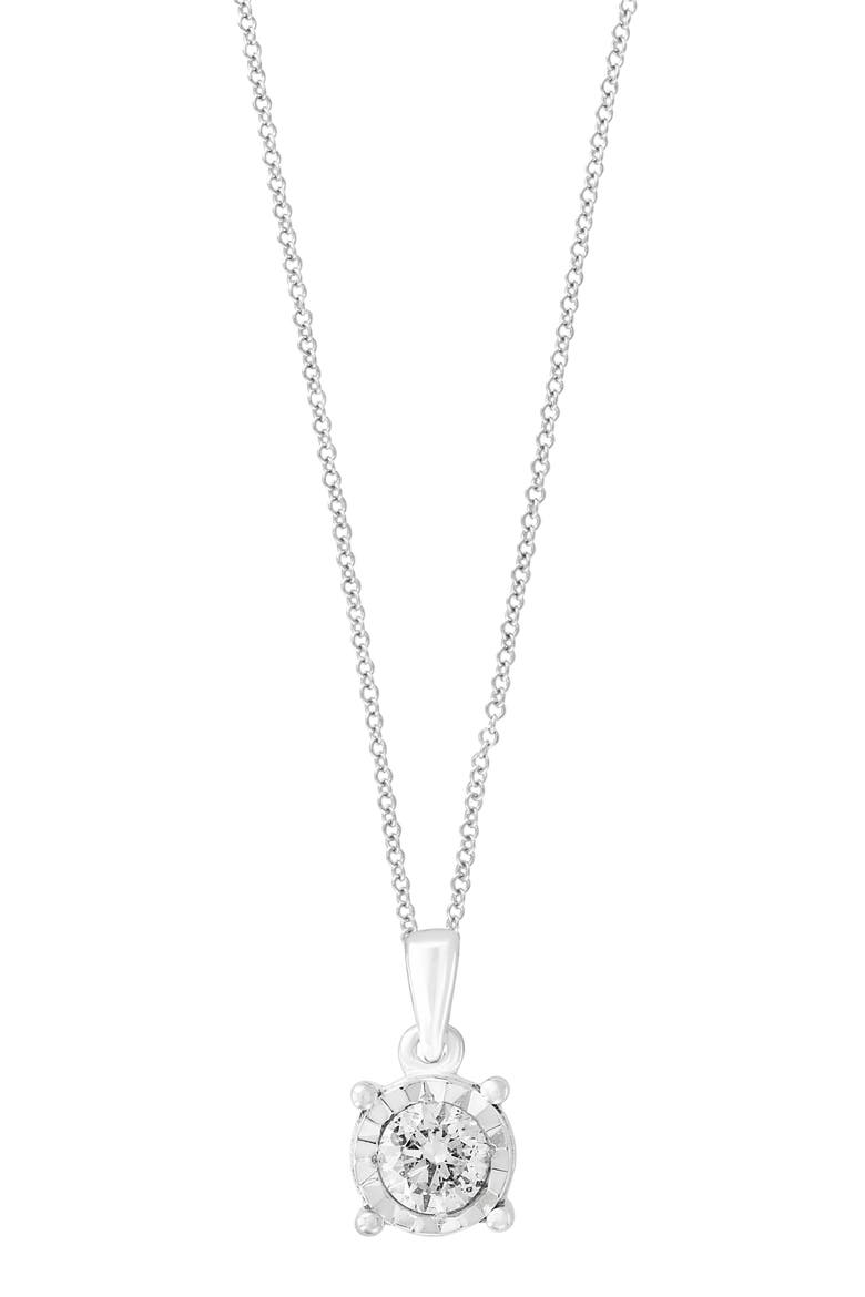 Diamond Pendant Necklace, Main, color, SILVER/ DIAMOND
