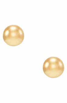 Frankie & Zoe 14k Gold Ball Stud Earrings
