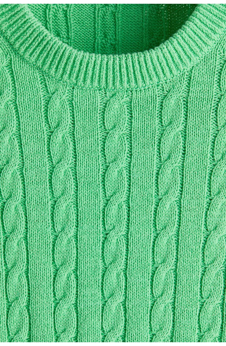 H&M Regular Fit Cable-knit Jumper, Alternate, color, Green