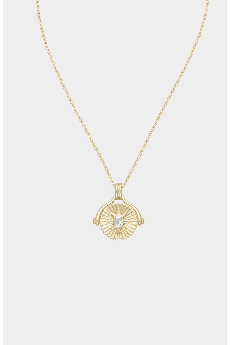North Star Spinner Necklace, Alternate, color, Gold, Lapis, Clear
