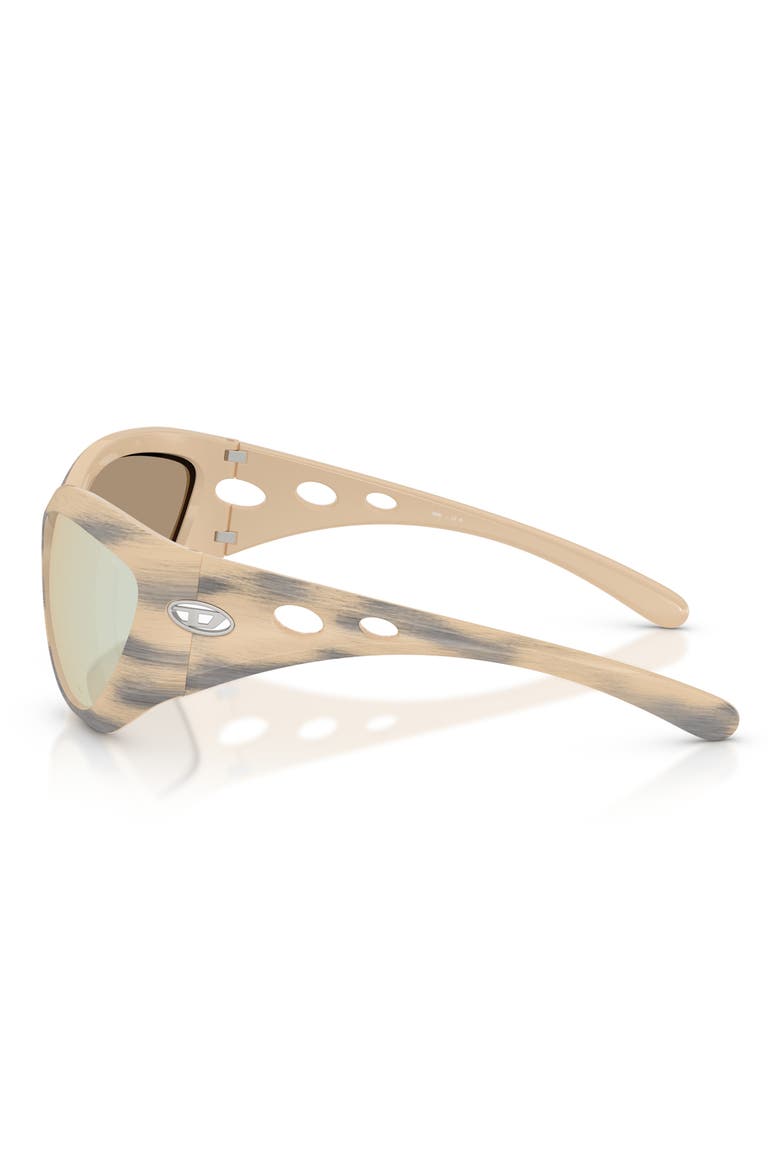 DL3007U Trini-D-Y 61mm Mirrored Cat Eye Sunglasses, Alternate, color, YELLOW / GREY / ROSE GOLD