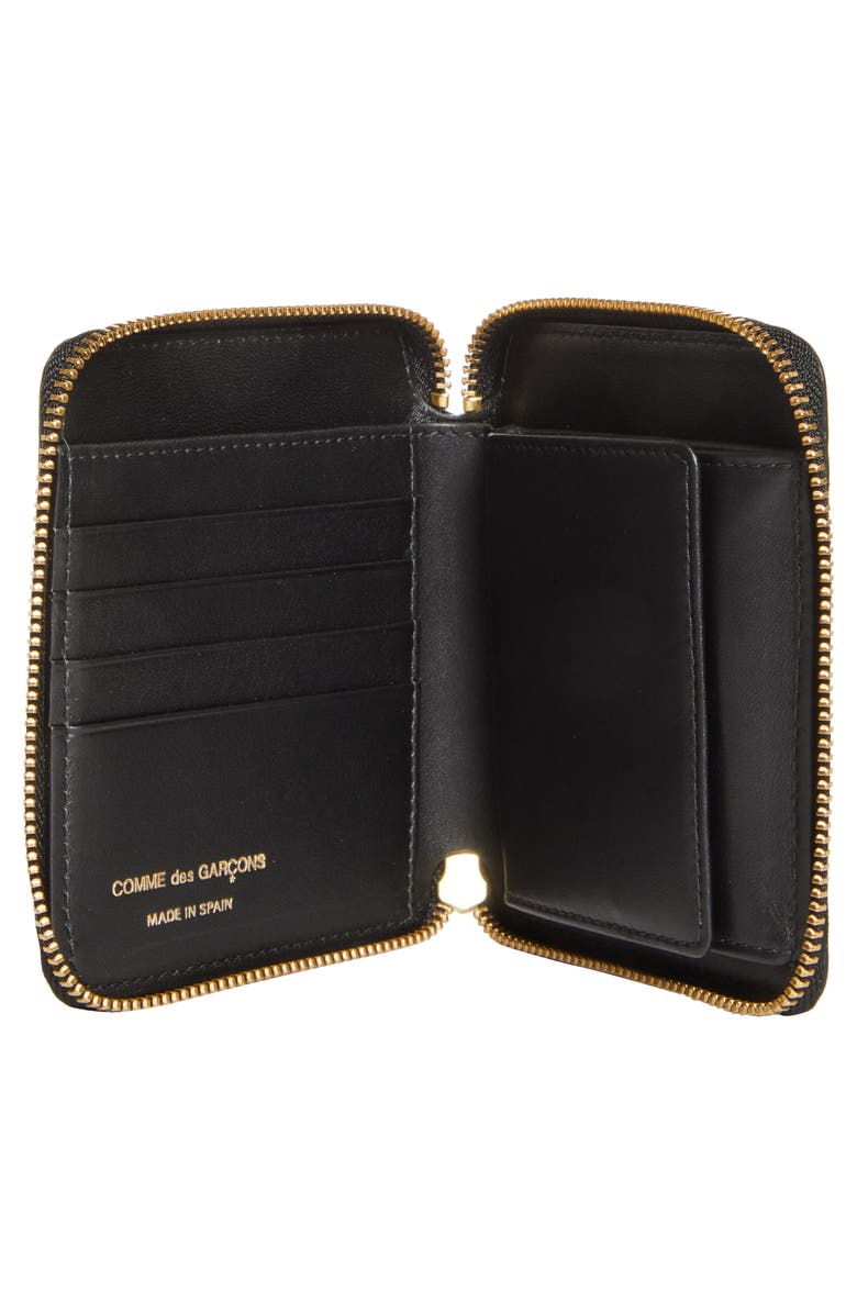 Comme des Garçons Wallets Forest Embossed Leather Zip Wallet, Alternate, color,