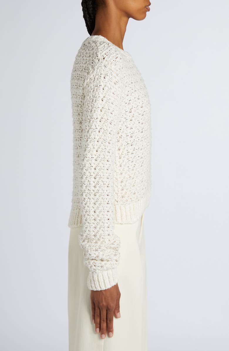 Moncler Crewneck Sweater, Alternate, color, Silk White