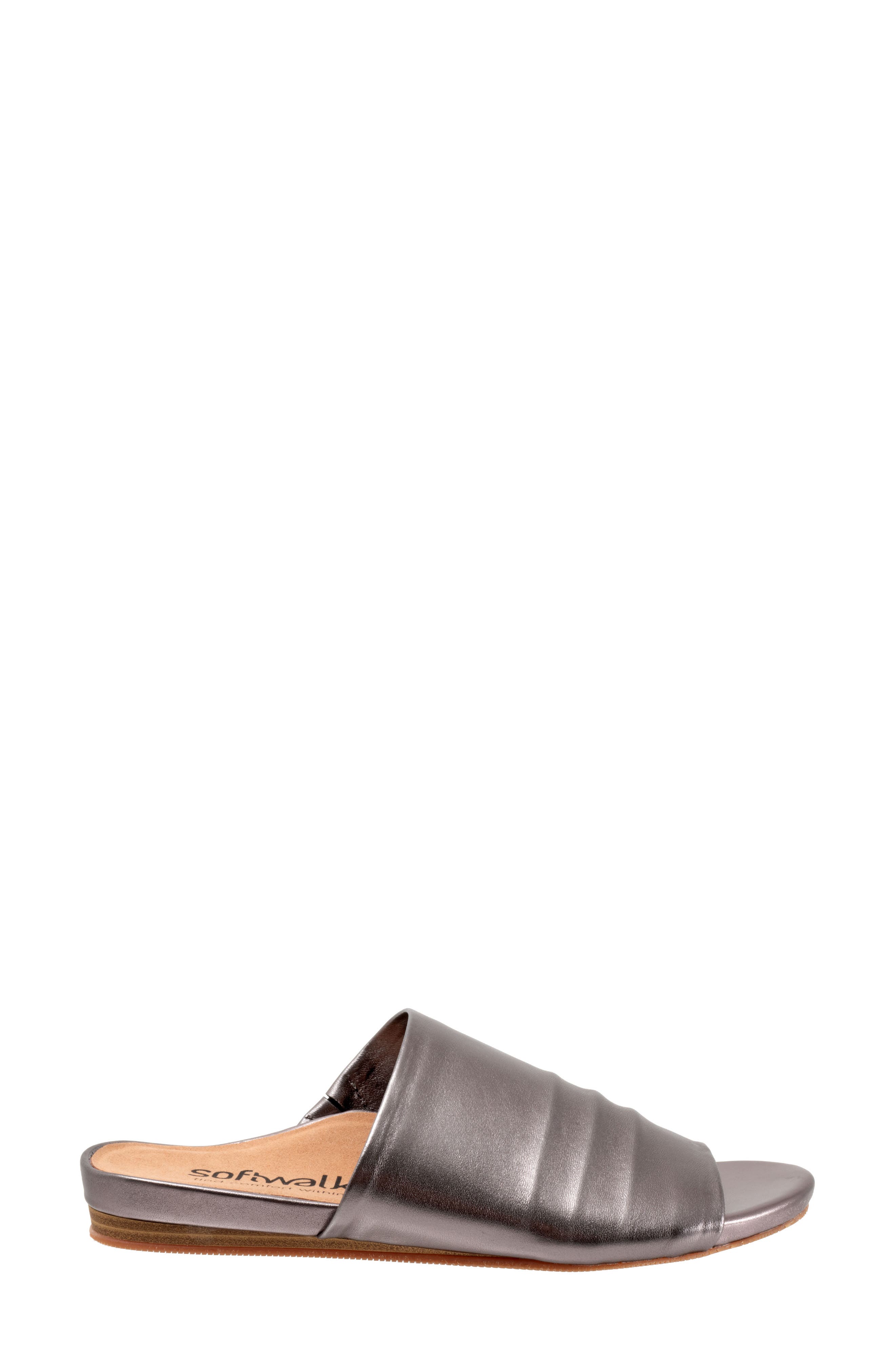 Camano Slide Sandal, Alternate, color, PEWTER METALLIC