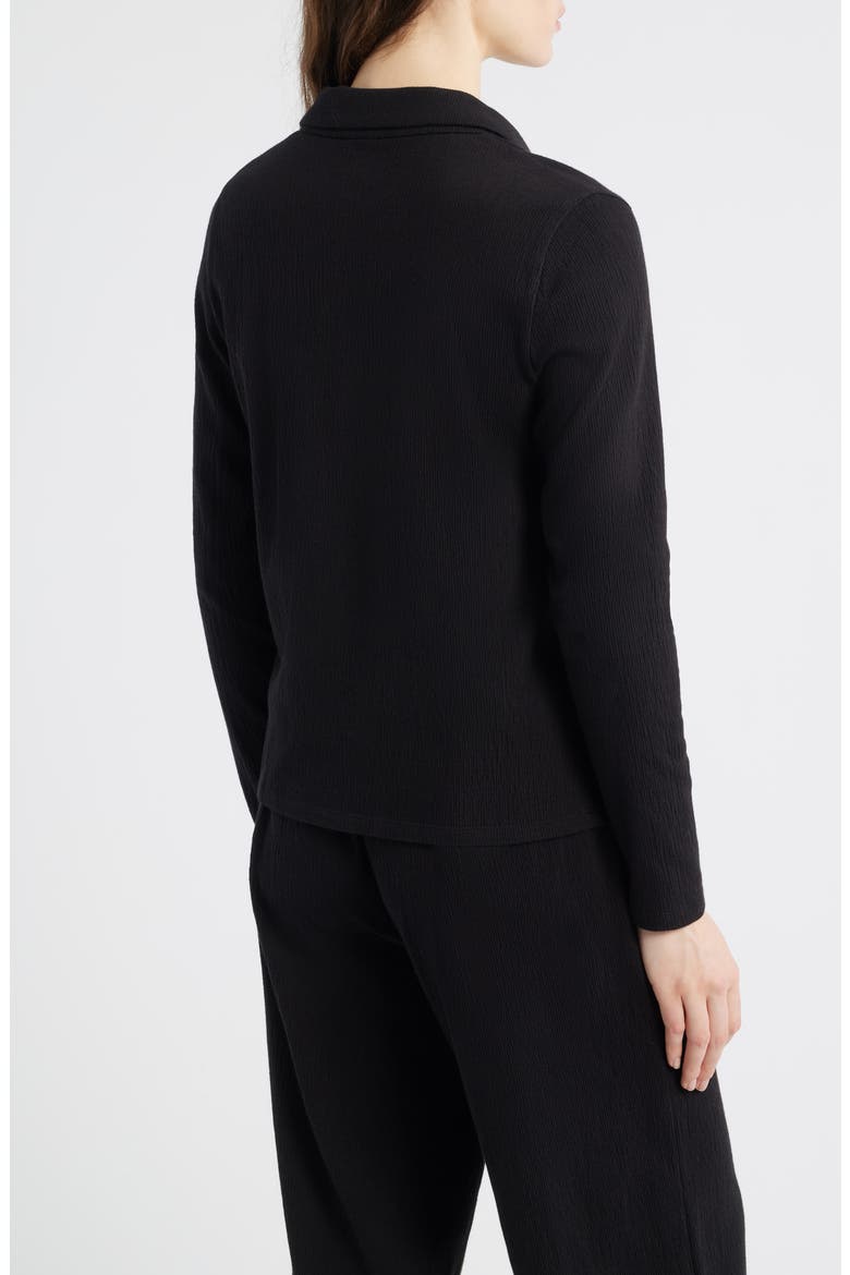 Slim Textured Henley, Alternate, color, BLACK