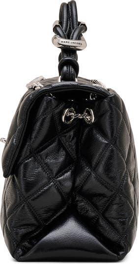 The XL Dual Chain Diamond Quilted Convertible Leather Shoulder Bag