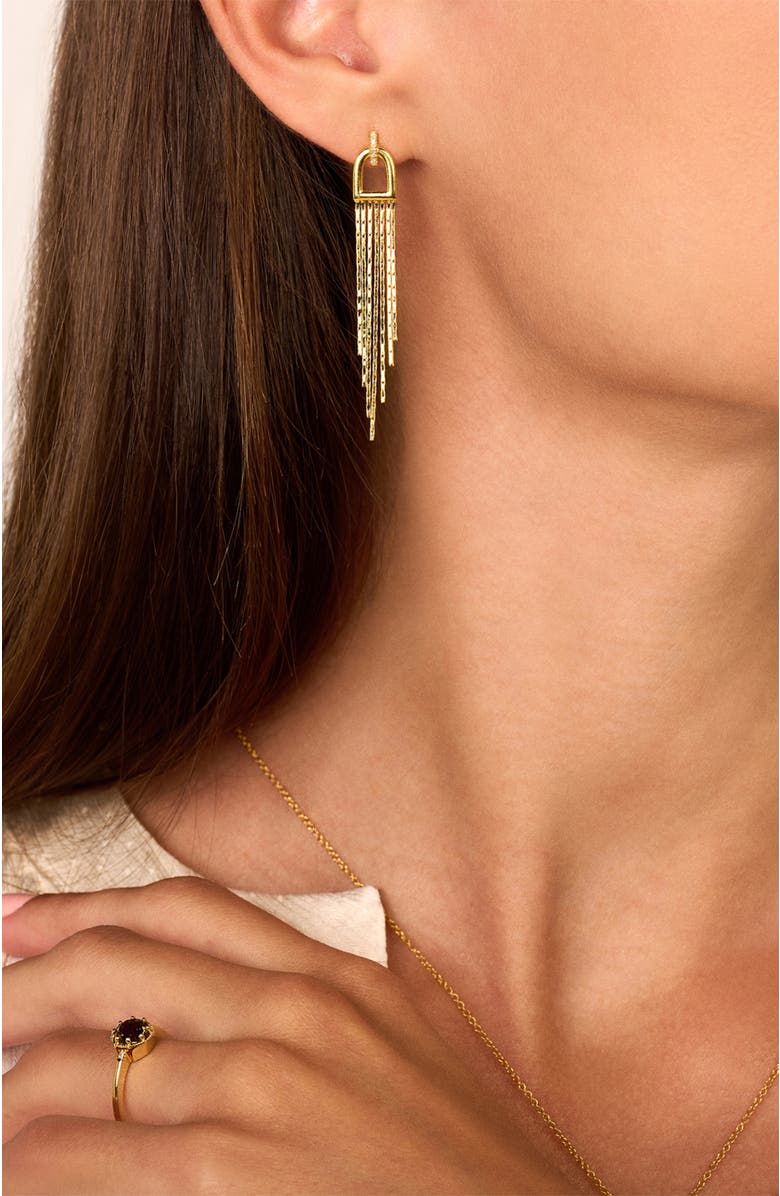 DPT Antwerp Arch Earrings, Alternate, color, Yellow 18K Gold Plated