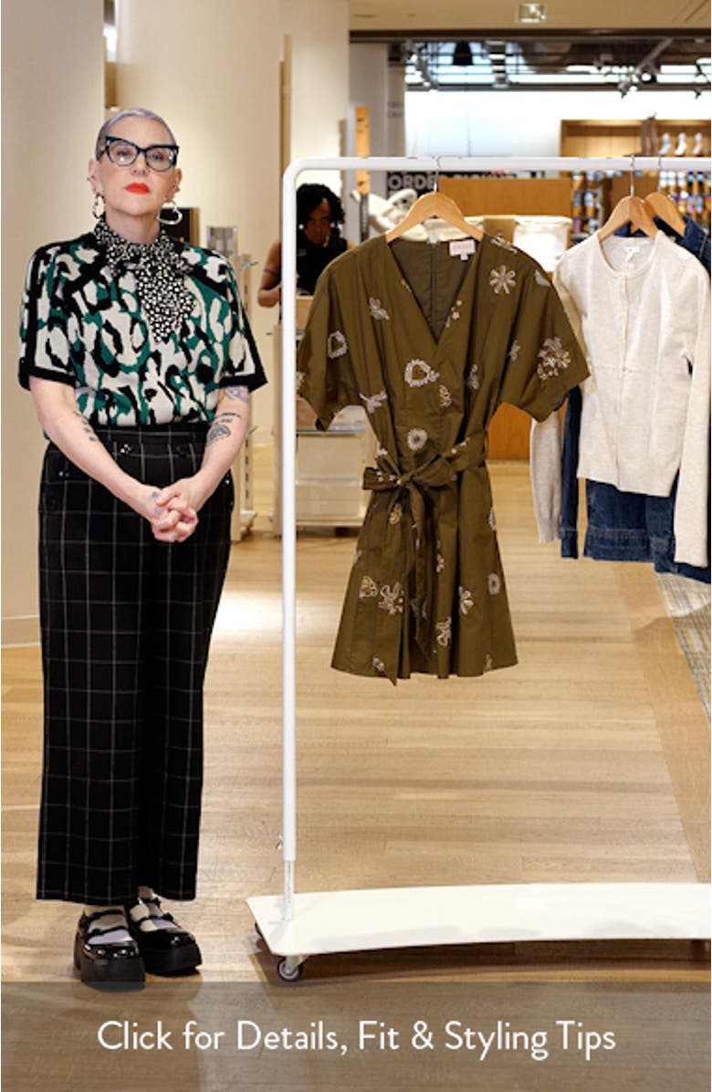 Zahra Embroidered Flare Minidress, sales video thumbnail