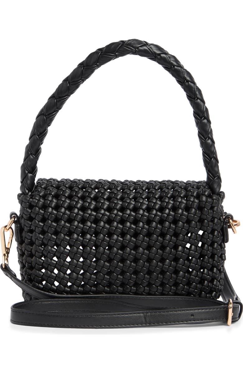 URBAN EXPRESSIONS HANDBAGS Braided Top Handle Satchel, Alternate, color,