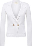L'AGENCE Sofia Cotton Blend Cardigan Blazer