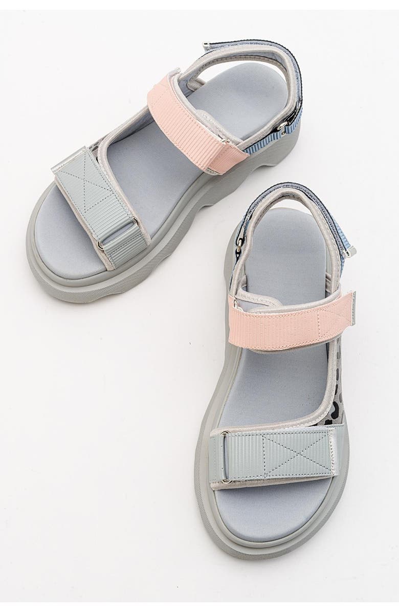 Prologue Shoes Tedy Velcro Strap Sandal, Alternate, color, Multi