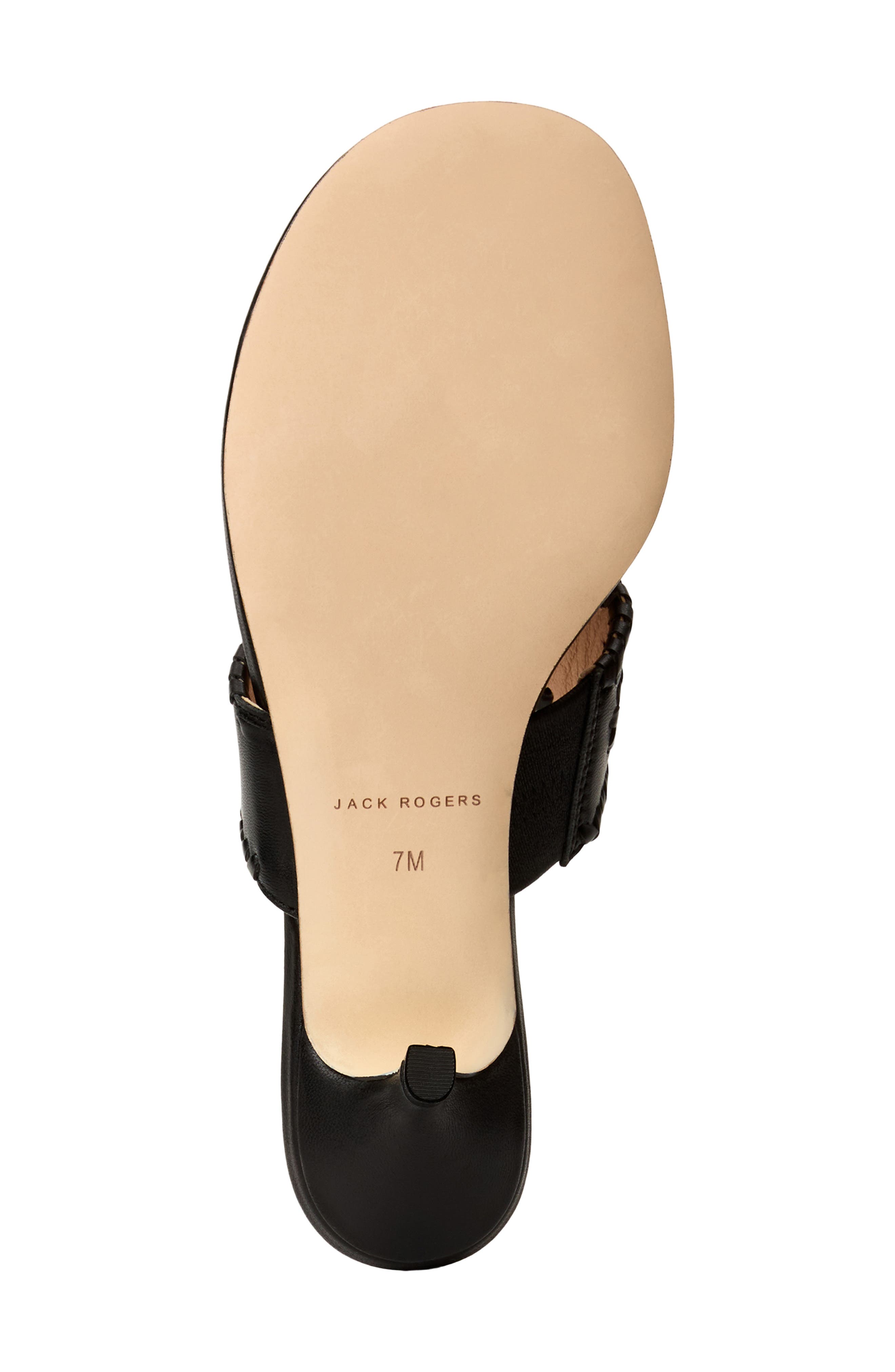 Jack Rogers Jacks Kitten Heel Flip Flop, Alternate, color, Black