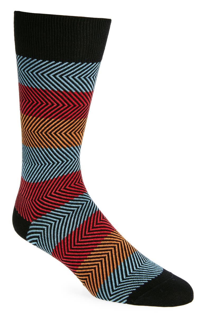Paul Smith Herman Zigzag Dress Socks, Main, color, 