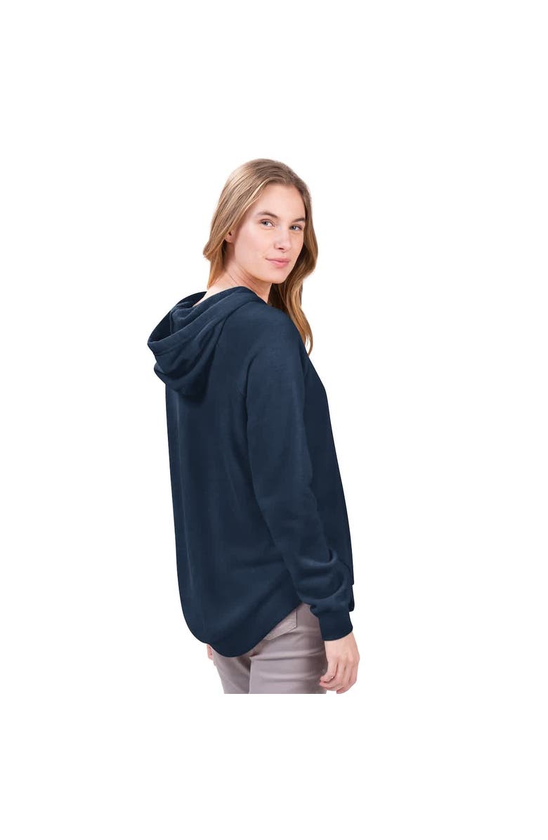 G-III 4HER BY CARL BANKS Women's G-III 4Her by Carl Banks  Navy New York Mets Jordan Angel Raglan Fleece Pullover Hoodie, Alternate, color, Navy