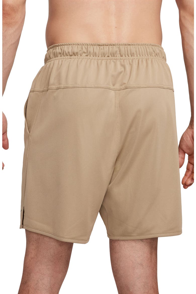 Dri-FIT 7-Inch Brief Lined Versatile Shorts, Alternate, color, KHAKI/ BLACK