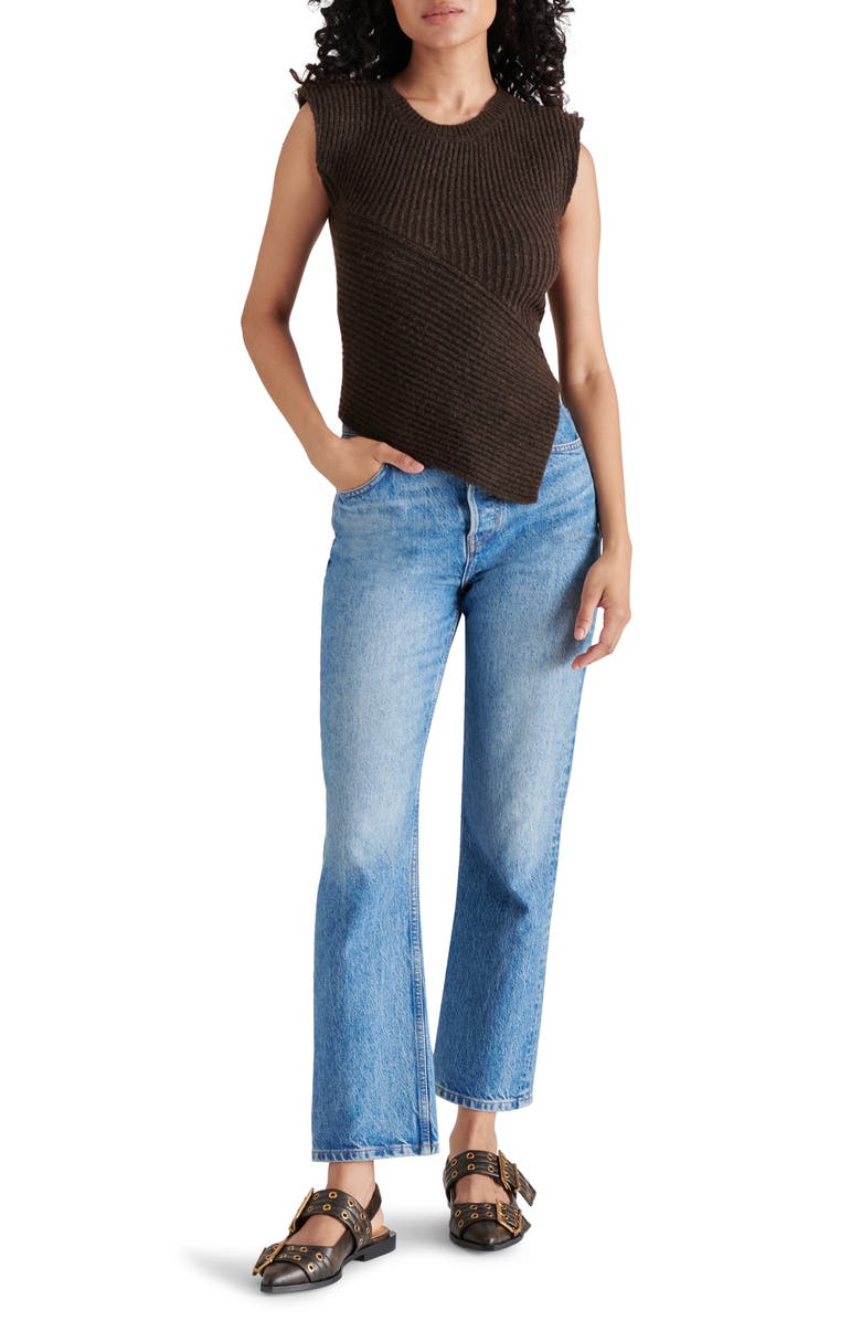 Steve Madden Jaylin Asymmetric Sweater Vest, Alternate, color,