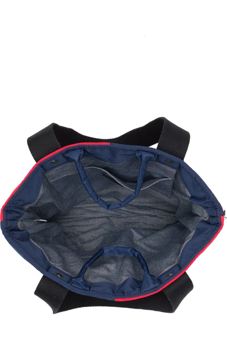 Clare V. Annie Nylon Colorblock Tote Bag, Alternate, color,