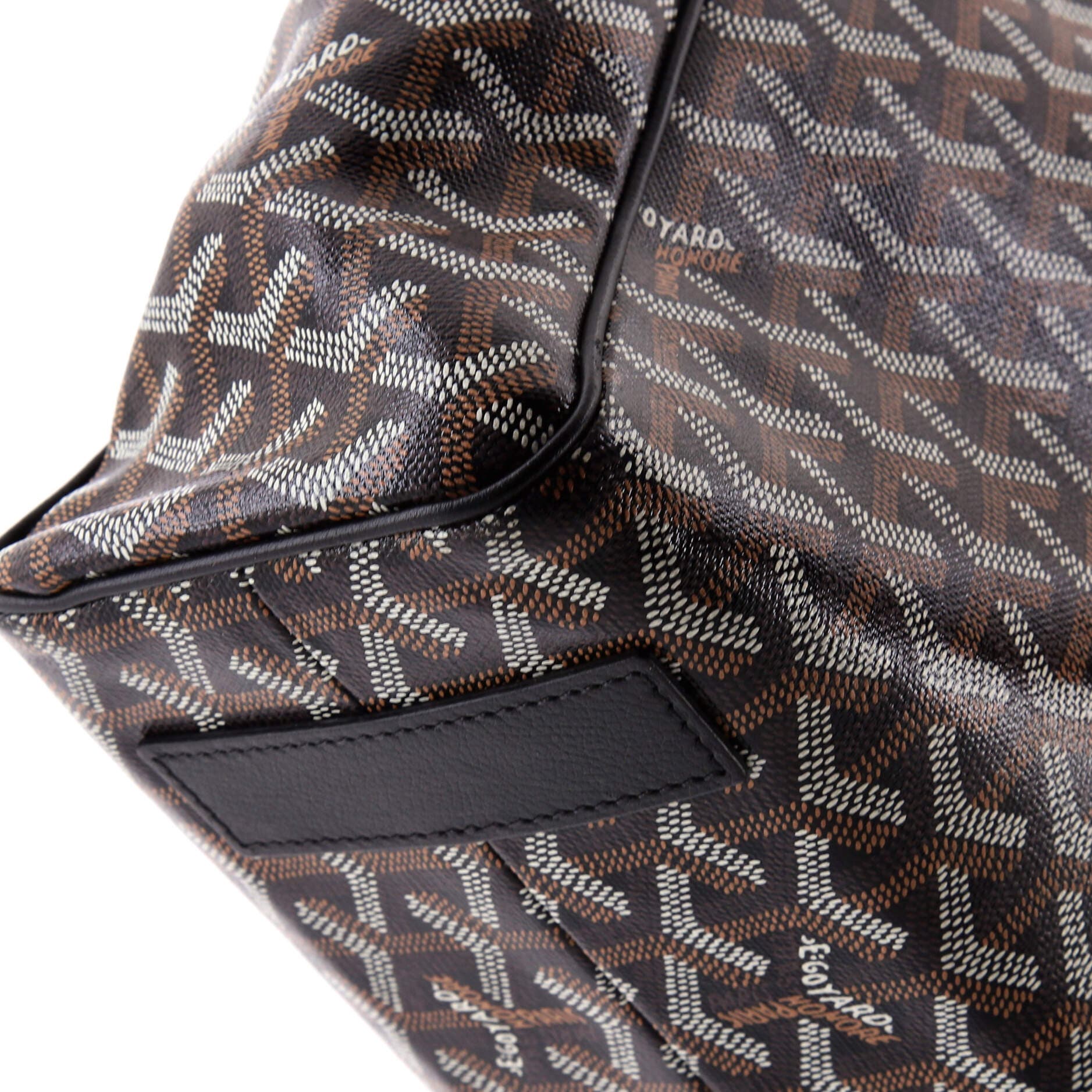 Pre-Owned Goyard Voltaire III Tote Coated Canvas, Alternate, color, Black