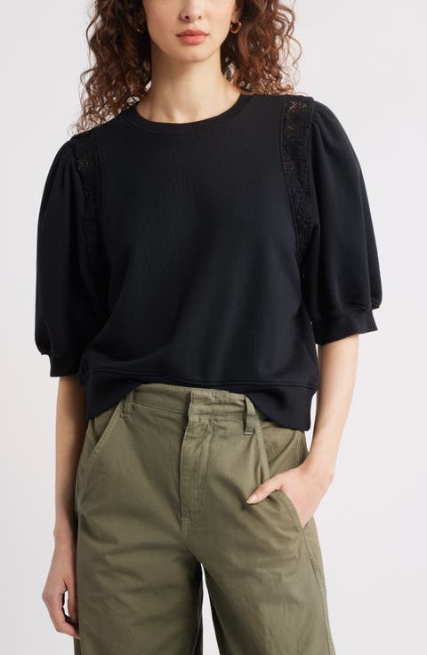 Women's Black Crewneck Sweatshirts | Nordstrom Women's Black Crewneck Sweatshirts | Nordstrom