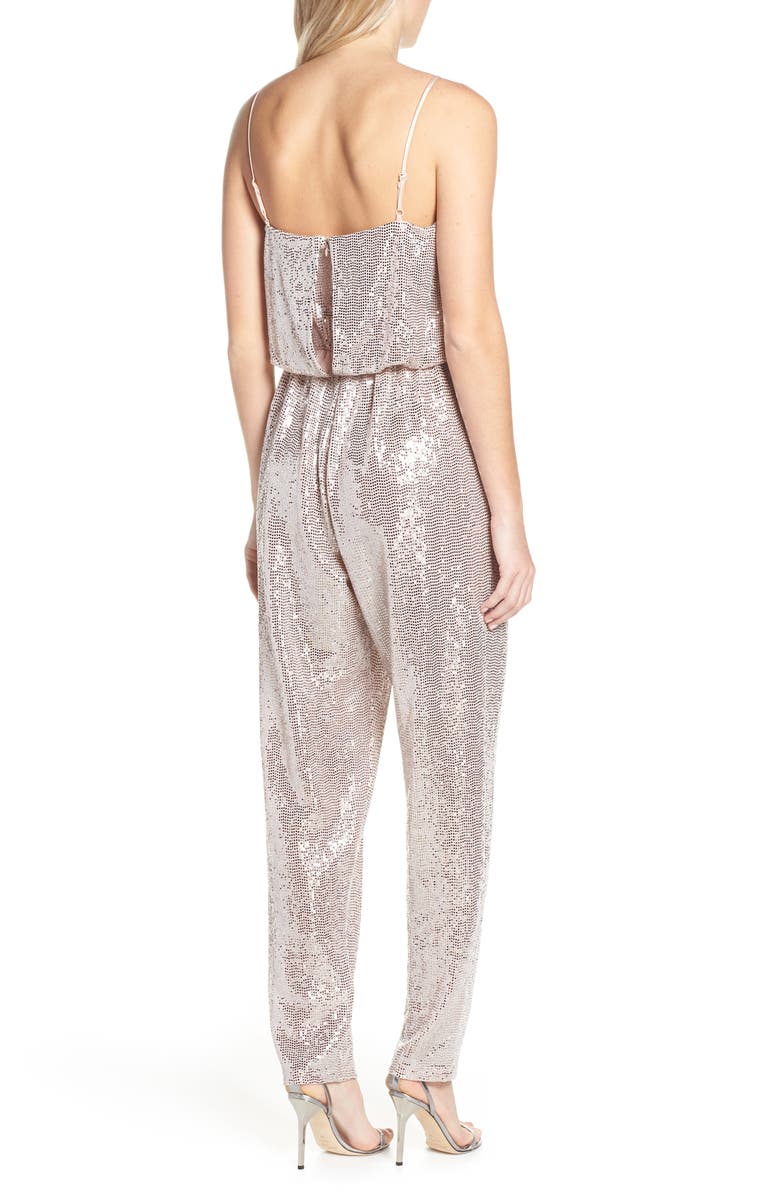 Eliza J Sequin Jumpsuit, Alternate, color, 