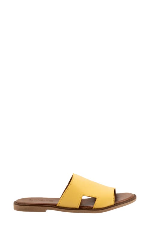 Bueno Hendrix Slide Sandal In Yellow