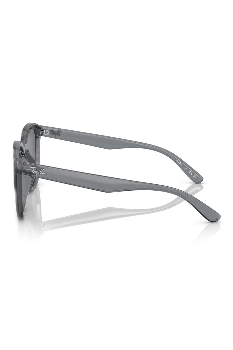 66mm Square Sunglasses, Alternate, color, TRANSPARENT GREY / DARK GREY