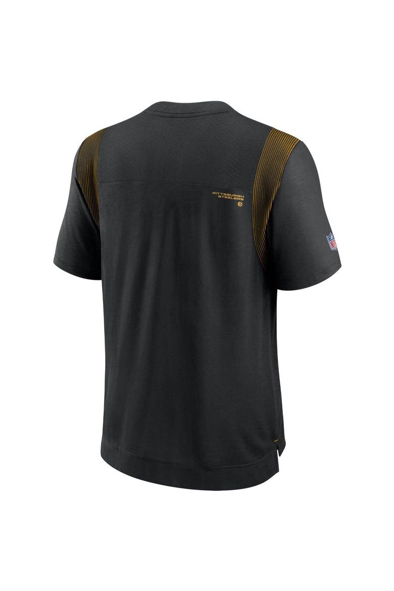 Men's Nike Black Pittsburgh Steelers Sideline Player UV Performance T-Shirt, Alternate, color, Black