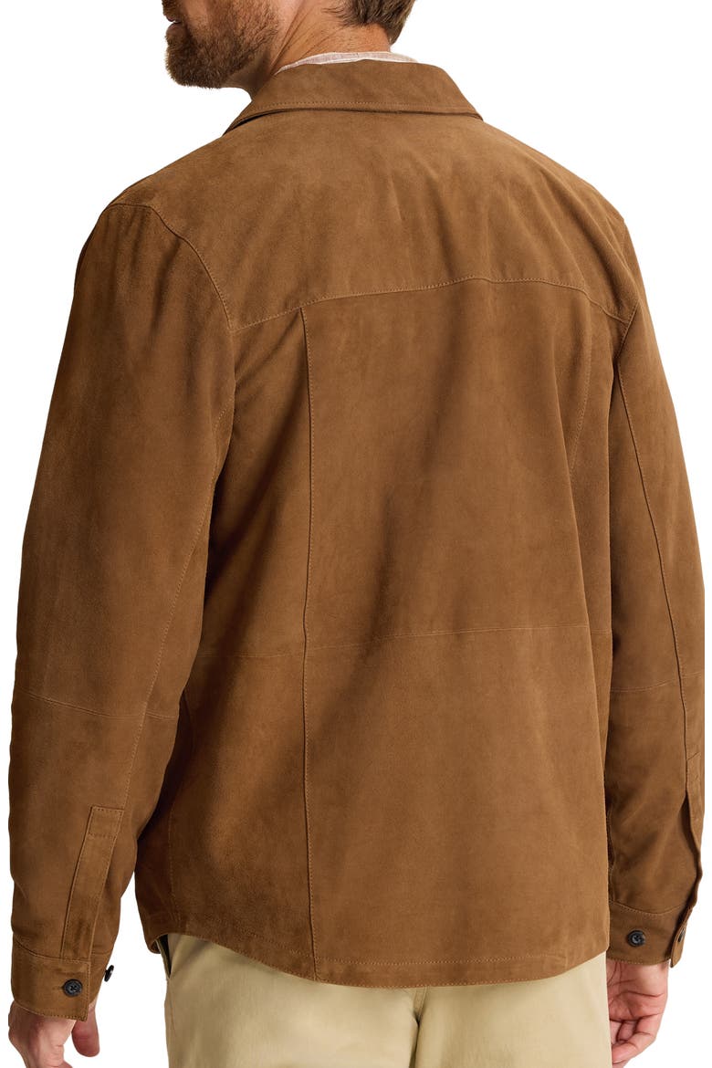 Capistrano Suede Shirt Jacket, Alternate, color, WARM BRONZE