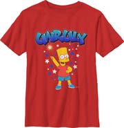 The Simpsons Boy's The Simpsons Bart Unruly Sparkler Graphic T-Shirt