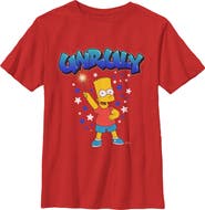 The Simpsons Boy's The Simpsons Bart Unruly Sparkler Graphic T-Shirt