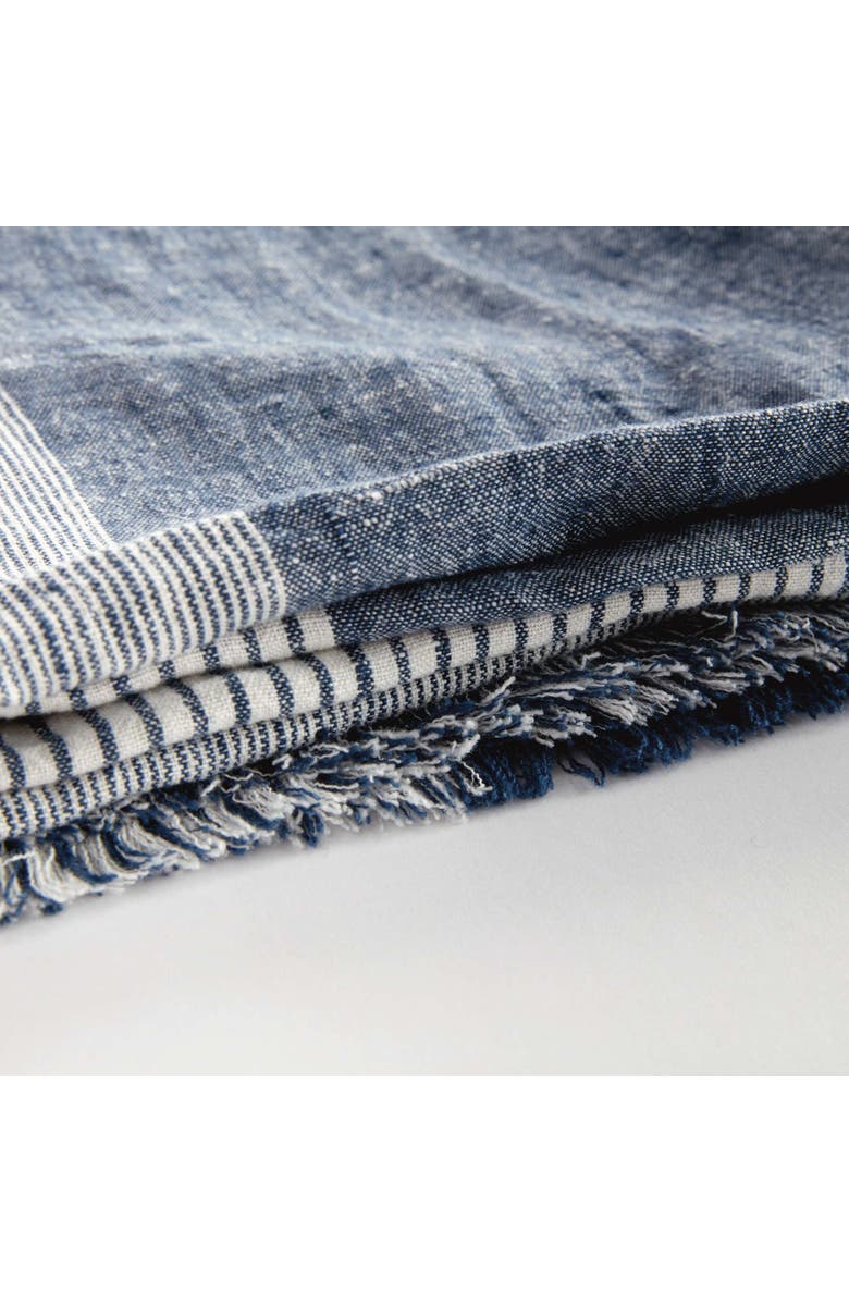 Napa Home & Garden Leon European Linen Throw, Alternate, color, Gray