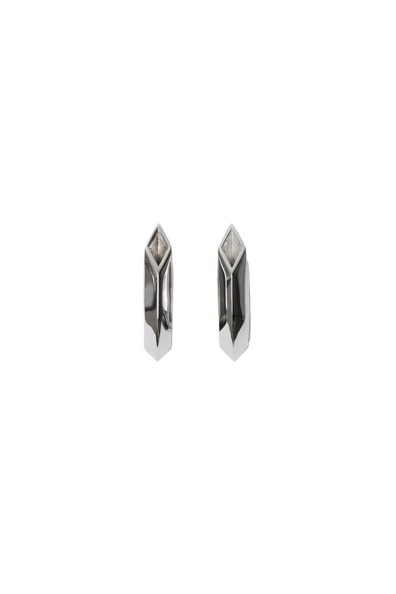Hollow Spike Earrings, Main, color, Silver