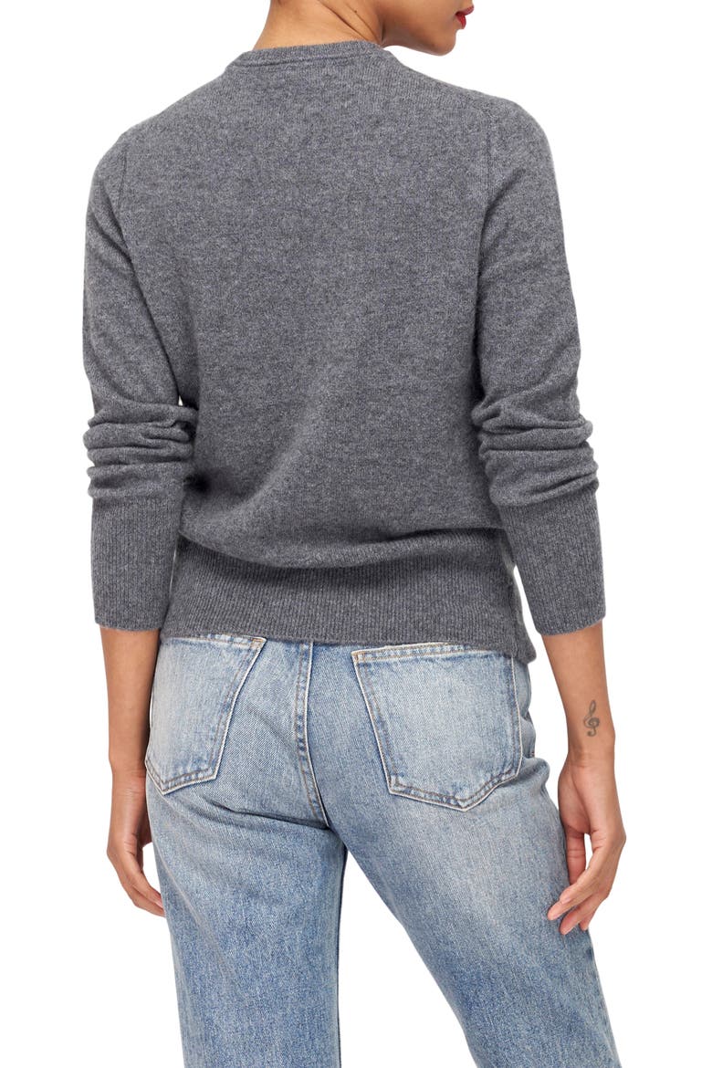 Sanni Cashmere Sweater, Alternate, color, HEATHER GREY