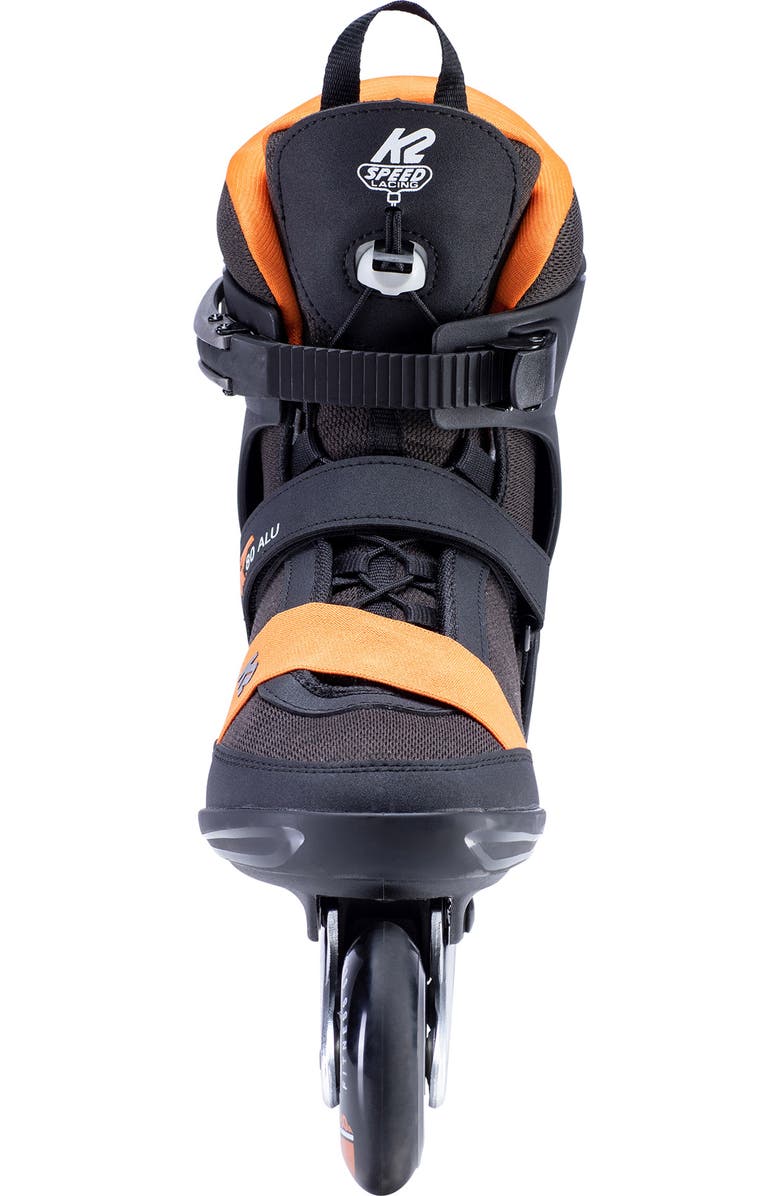 K2 F.I.T. 80 ALU Mens Inline Skates, Alternate, color, Black/Orange