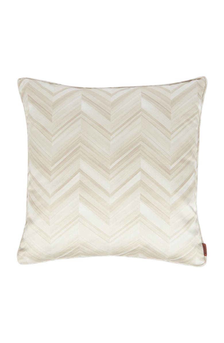 Missoni Home Layers 40x40 Cm Cotton Sateen Chevron Cushion, Main, color, White