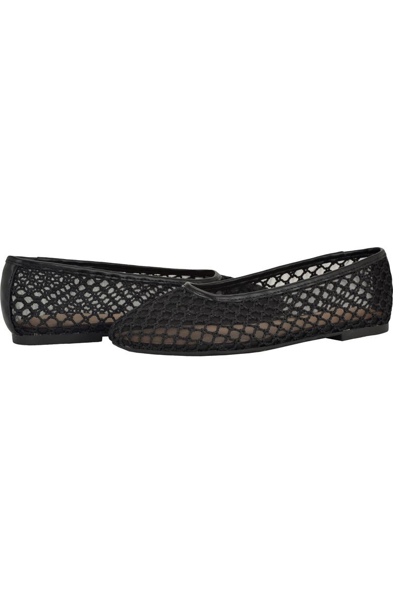 Calvin Klein Delicate Mesh Ballet Flat, Alternate, color, Black