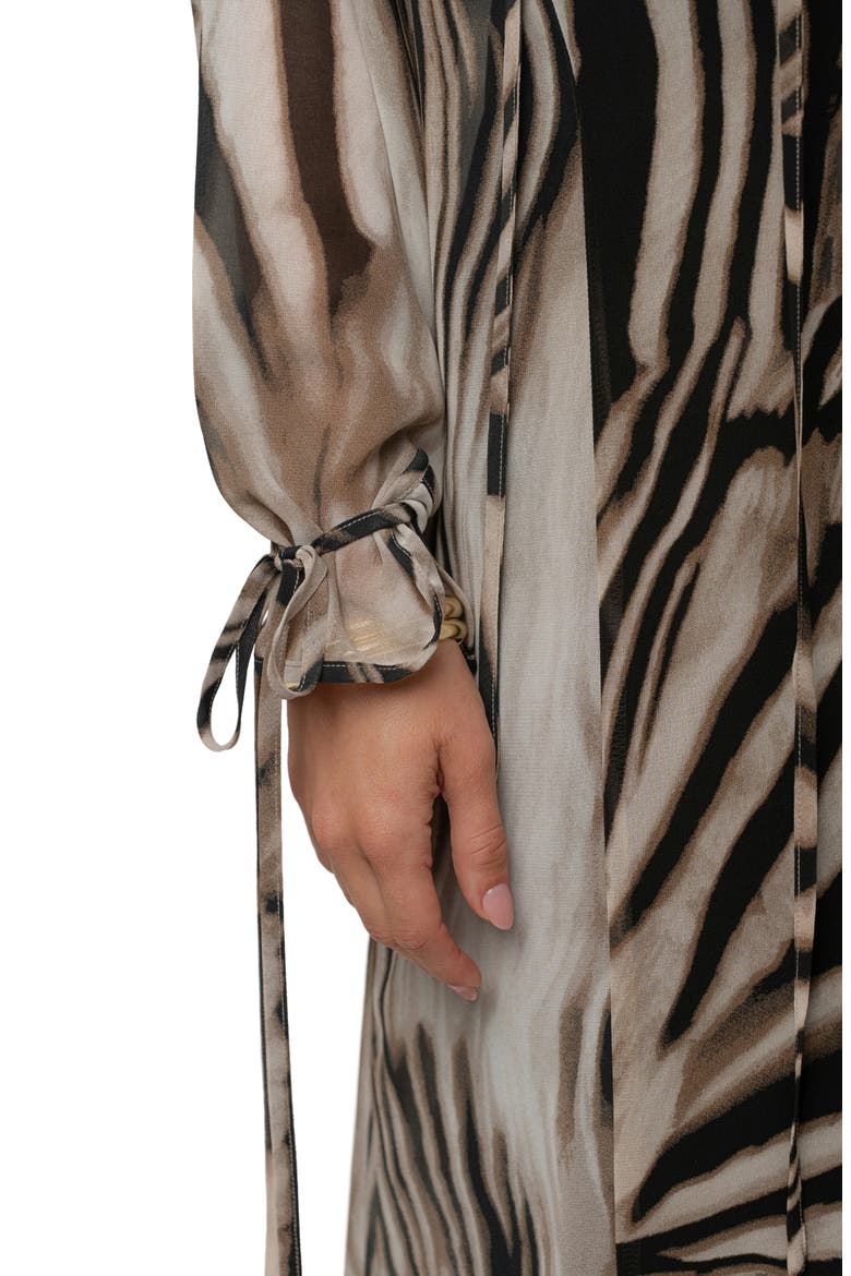 New Vista Long Sleeve Maxi Dress, Alternate, color, BLACK