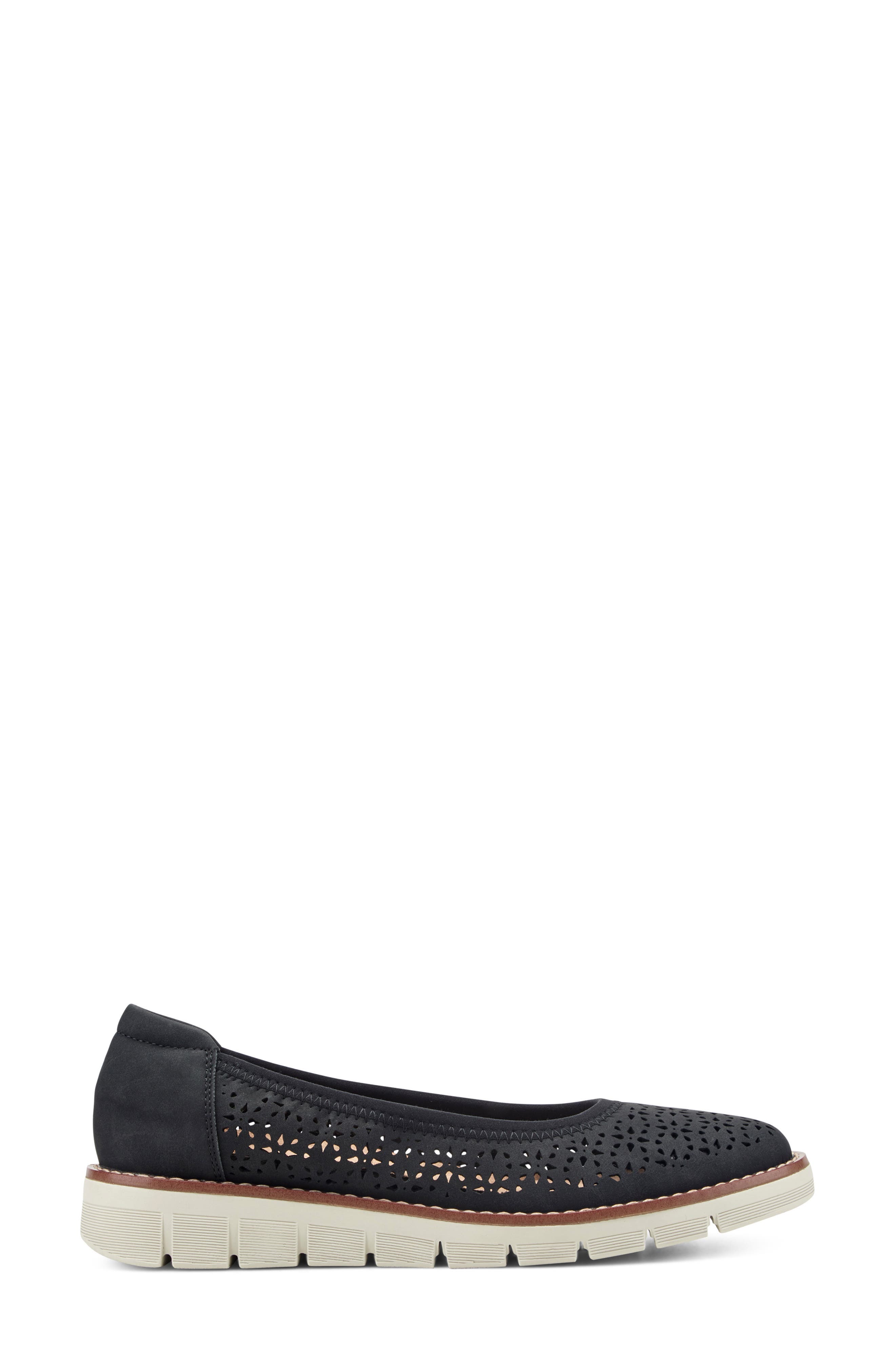 Easy Spirit Victori Perforated Slip-On Sneaker, Alternate, color, Black