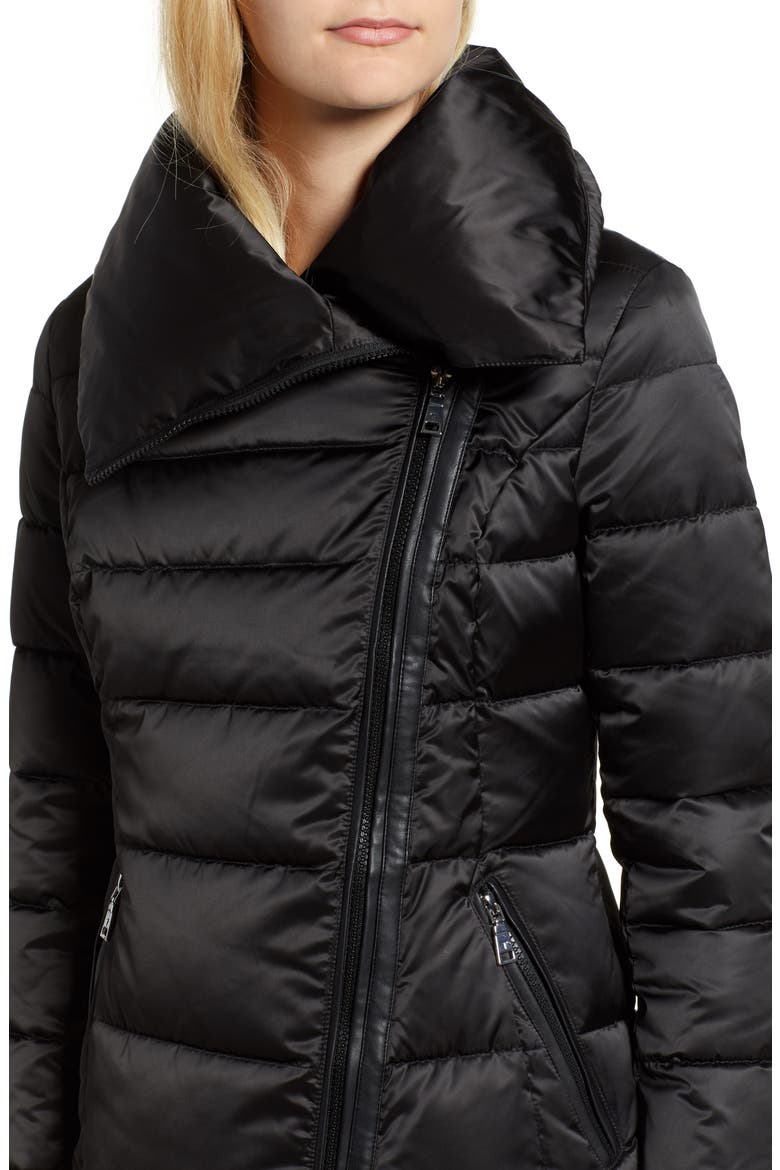 Blair Moto Style Puffer Jacket, Alternate, color, BLACK