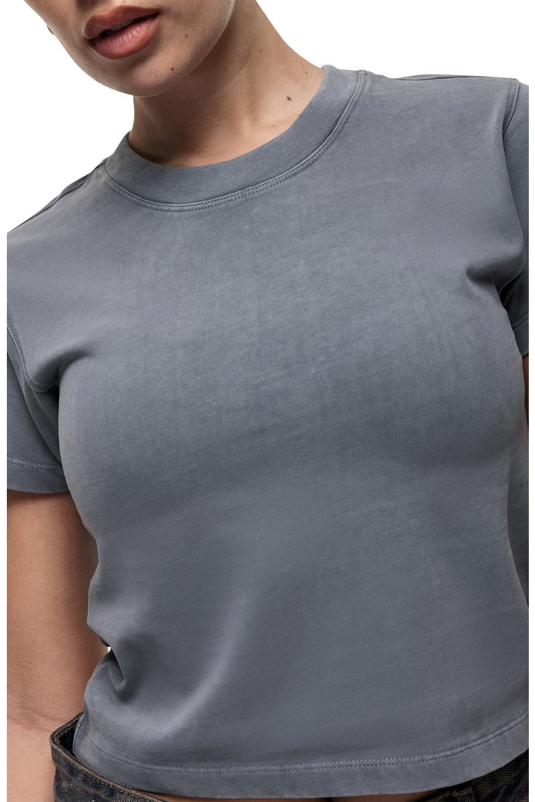 Scribble Grey Baby Tee, Alternate, color, Grey