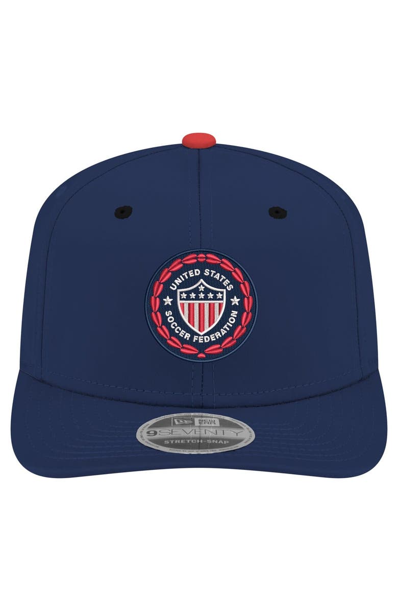 New Era Men's New Era Navy USMNT 1986 Retro 9SEVENTY Snapback Hat, Alternate, color, Navy