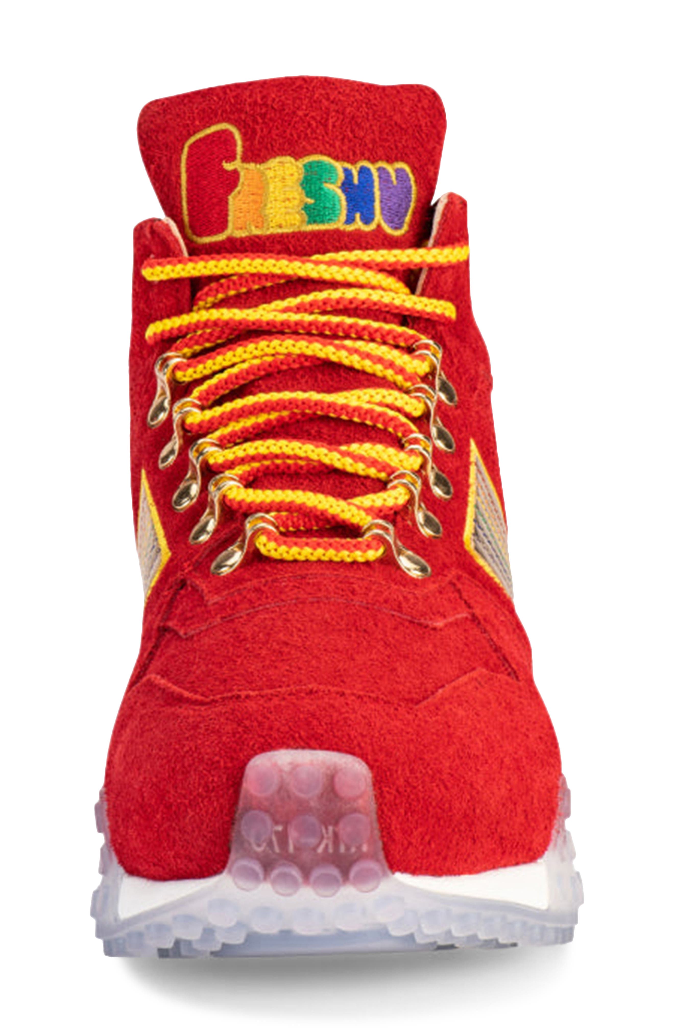 Dope Dawg Leather High Top Sneaker, Alternate, color, VAMPIRE RED