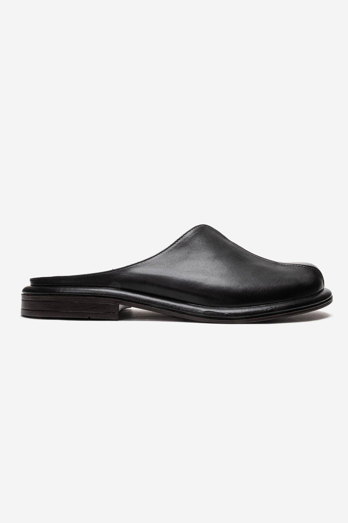 Forever & Always Shoes Tansy Leather Mule, Alternate, color, Black