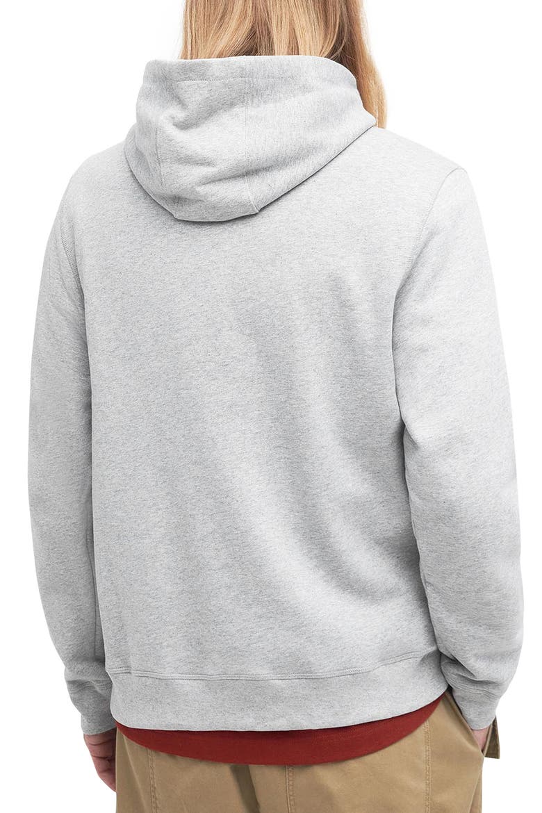x Maison Kitsuné Logo Graphic Cotton Fleece Hoodie, Alternate, color, GREY MARL