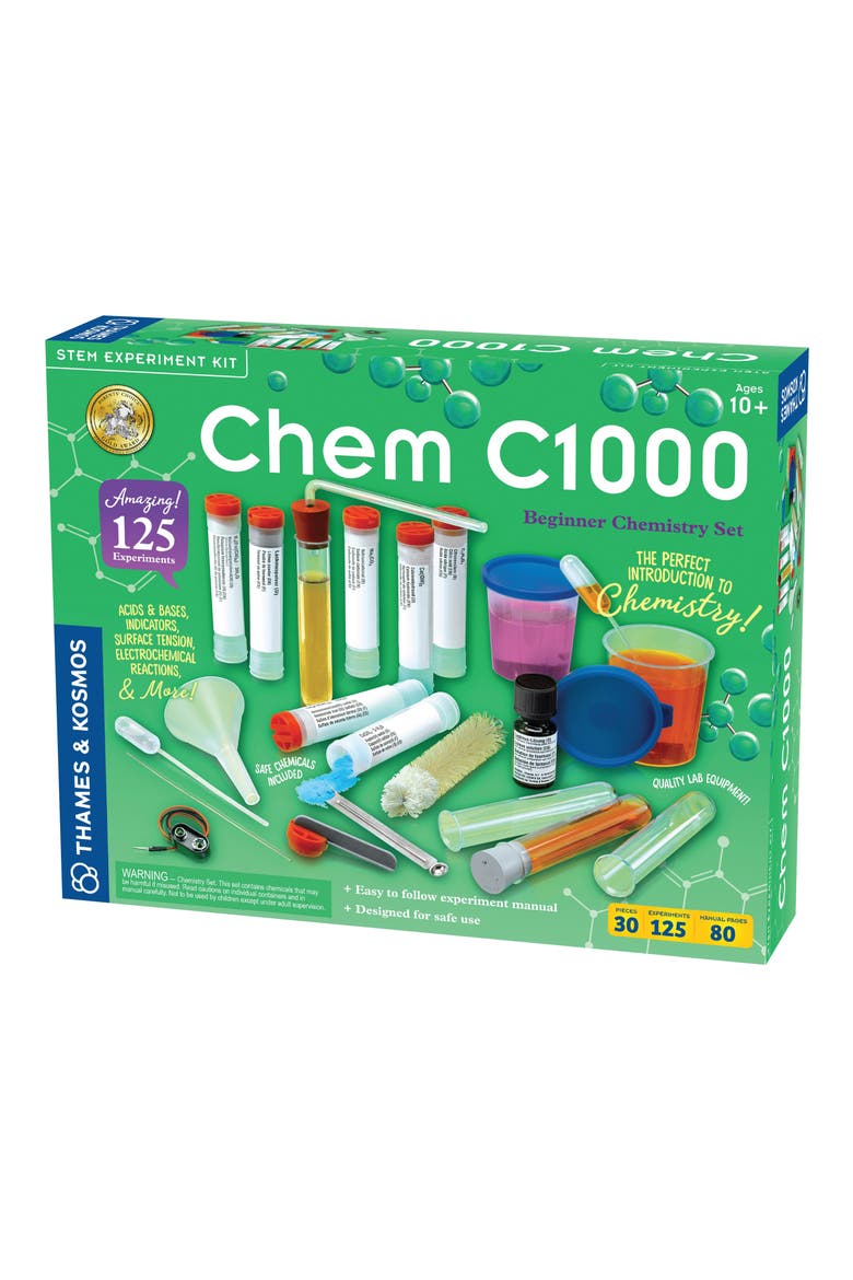 Beginner Chemistry Set, Main, color, MULTICOLORED