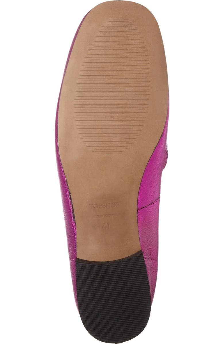 Topshop 'Karter' Square Toe Loafer, Alternate, color,