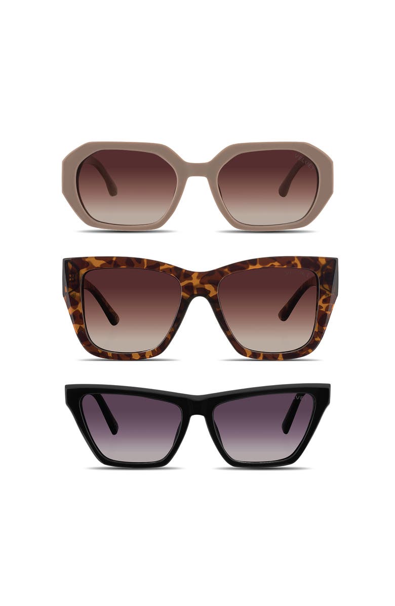 Velvet Eyewear Heart Face Shape Sunglass Style Box, Main, color, 