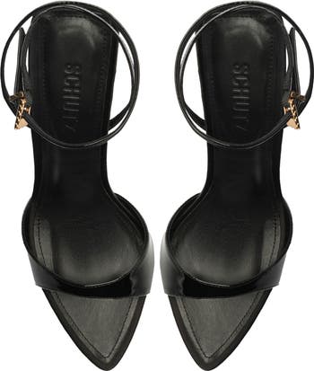 Elodie Ankle Strap Pointed Toe Wedge Sandal